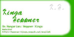 kinga heppner business card